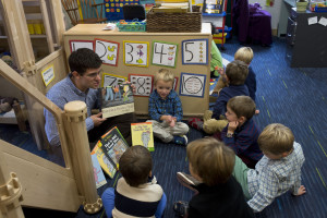 Keith reading to the boys